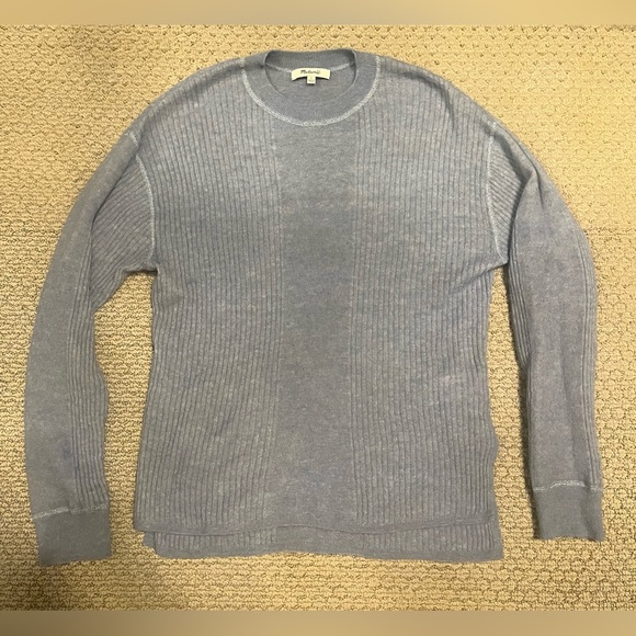 Madewell Ribbed Alpaca-Blend Crewneck Sweater - Picture 4 of 9